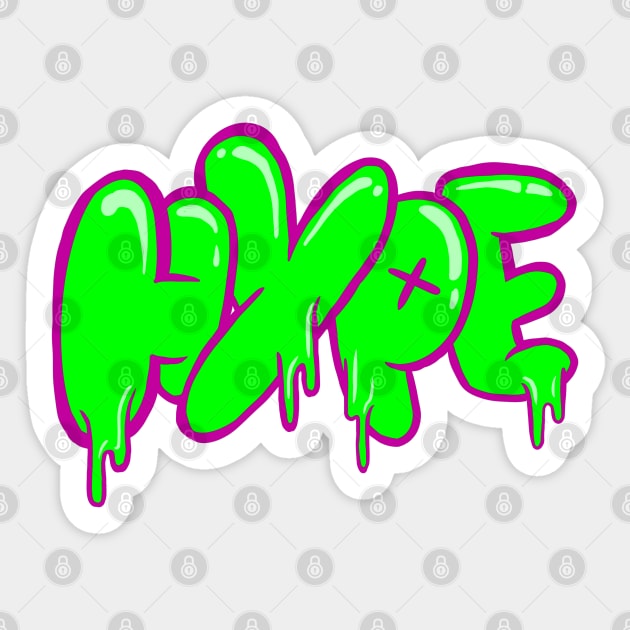 Hype Neon Graffiti Sticker by yogisnanda